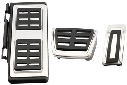 Fußstütze Pedale Für VW Für Golf 8 Mk8 VIII 2019 2020 2021 2022 2023 Edelstahl Auto Pedale Gaspedal Bremse Fuß Rest Pedal Abdeckung ZU Pedalauflagen(3 pcs1)