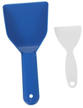 Parliky Pala Quitahielo de Plástico para Frigorífico 2 Piezas, Resistente Oxidación, Adecuado para Quitar Nieve y Hielo en Congeladores y Refrigeradores