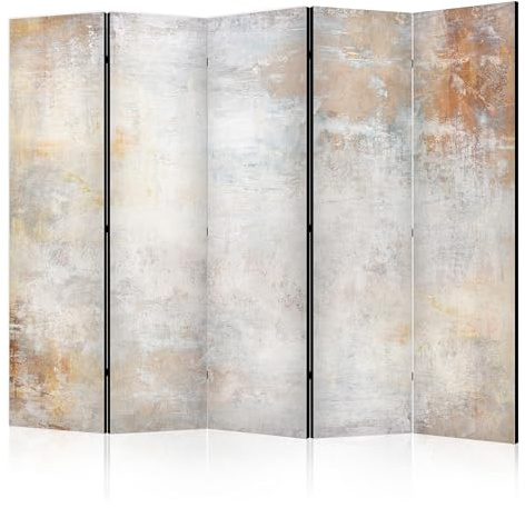 murando - Paravent Raumteiler Abstraction 225x172, 225x172 cm, 5-teilig | Mobiler Sichtschutz, sofort einsatzbereit, Holzrahmen, ideal fürs Wohnzimmer oder Büro, geruchsneutral, lichtbeständig