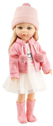 Bibi Doll 15 Inch Ava Williams Fashion Doll – Stylish Pink Outfit, Blonde Hair, Movable Limbs, Realistic Play Doll for Girls, Great Gift for Kids Ages 3 & Up