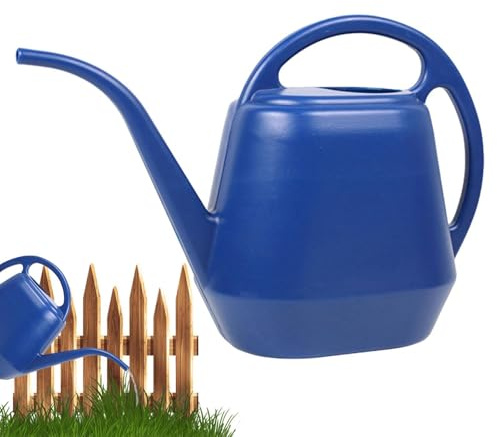 Annaffiatoio per fiori con beccuccio lungo, piccole lattine d'acqua per piante e fiori da interno, vaso da 4 litri con manico ergonomico, dispositivi di irrigazione facili da versare per fiori da