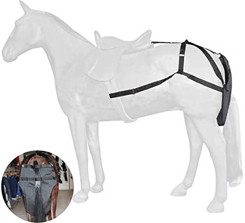 Horse Manure Bag,Equine Urine and Manure Bag-Leather Horse Diaper-Can prevent the horse manure from soiling your barn or ground (suitable for horses of various heights) (S)