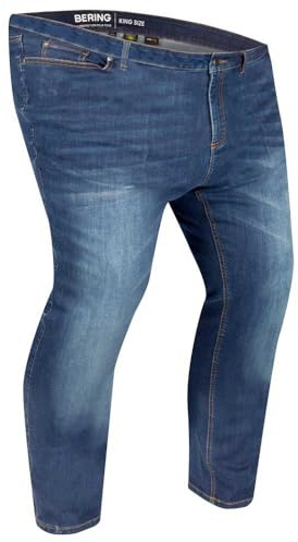 BERING Trust King Size Motorrad Jeans, blue stone waschung, W-4XL