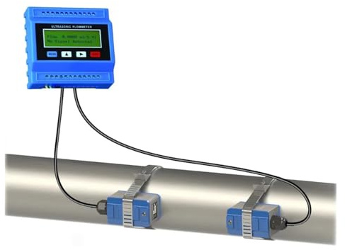 Ultrasonic Liquid Flowmeter TUF-2000M Digital Flow Meter Module With TS-2 TM-1 TL-1 TS-2-HT TM-1-HT High Temperature Sensors For Copper/PVC Pipe High Sensitivity, Low Repeatability(TS-2-HT)