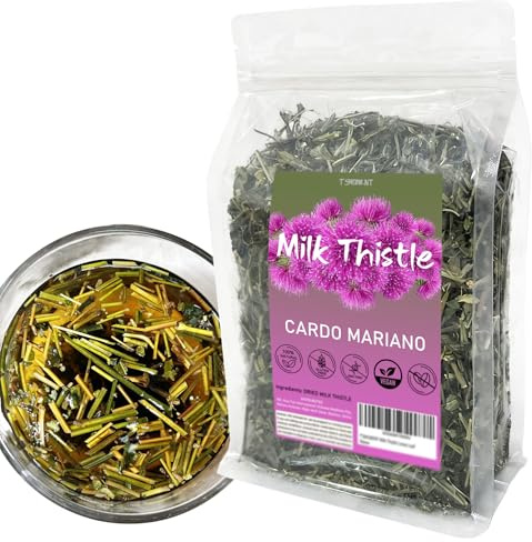 Cardo Mariano Herb Tea 7oz(200g), 100% Pure & Natural Cardo Marin - Milk Thistle Loose Tea for Liver, Raw, Caffeine-Free
