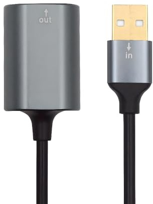 xiwai Adaptateur USB Type-A vers SPDIF Toslink Audio Jack Opt USB 2.0 Mâle vers Interface Son Fibre Optique Numérique Femelle pour Ordinateur Portable de Bureau 20 cm