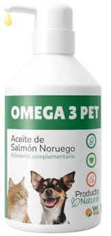 Aceite de Salmón Perros y Gatos Noruego – Omega 3 EPA DHA – Suplemento Natural para Piel, Pelo, Brillo y Articulaciones – Antiinflamatorio Natural
