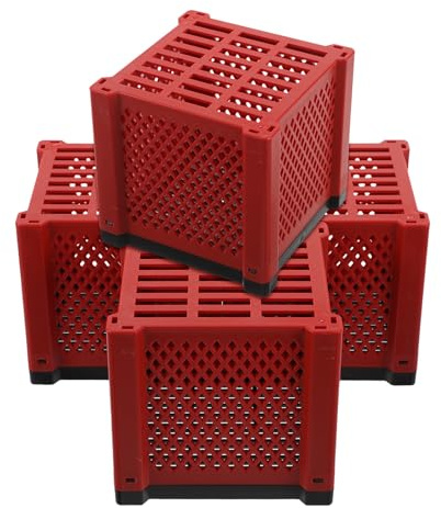 BESPORTBLE 4 pièces Boîte Filtre Aquarium Cube Creux Purificateur Eau Décoratif Compatible avec Divers Médias Filtrants Facile à Installer et Nettoyer pour Bassins et Aquariums