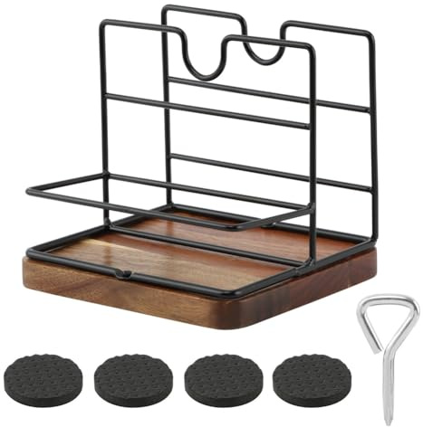 Rastapulz Rustikaler Serviettenhalter für Salz- und Pfefferstreuer, Serviettenhalter für Salz und Pfeffer für Den Tisch, Serviettenhalter Aus Metall