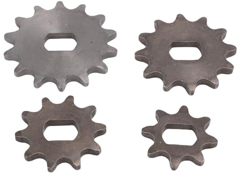 Set di 4 ruote dentate per catena di scooter, ruota dentata per motore di moto da cross e ATV da 47 cc e 49 cc, ruote dentate in ferro da 14T, 12T, 10T e 8T con foro a H e foro di