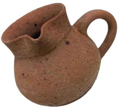 Levemolo Olla de Barro para Cocinar de 150ml Mango Aislante y Resistencia a Altas Temperaturas, Diseño Simple y Estilo Retro para Preparar Té y Sopas Caseras