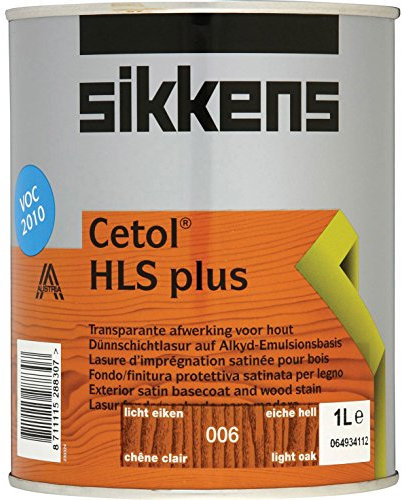 Sikkens Cetol HLS Plus Translucent Wood Stain Light Oak 1 Litre