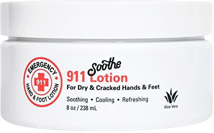 Soothe 'N Wipe Emergency 911 Emergency 911 lozione mani con aloe vera per mani asciutte, lozione per piedi secchi e screpolati, perfetta per chi ha 12 once (confezione da