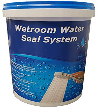 Nassboards Waterproof 5KG Tanking Membrane for Wetrooms, Bathrooms, Kitchens and Waterproofing – Perfect for Wet Zones, Tiling Showers, Preventing Moisture – 5 Kg Waterproof Tanking Membrane