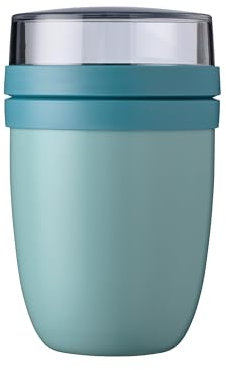 Mepal - Isolierter Lunchpot Ellipse - Thermo Lunchpot - Praktischer Joghurtbecher & Suppenbecher zum Mitnehmen 6-8 Stunden heiß & 12 Stunden kalt - 500 ml - Nordic Green