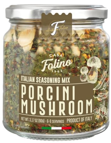 Spaghettata Silana Piccante 90 g im Glas, wiederverwendbar und recycelbar, für geschmacklose Pasta mit Porenpilz. Gewürze Casafolino