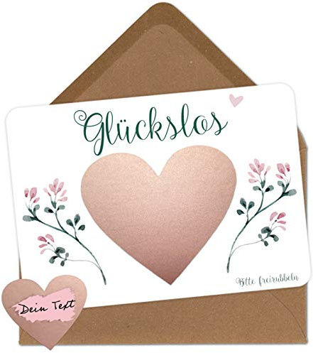 OWLBOOK® 5 Rubbelkarten zum selber beschriften - Glückslos - Rubbellos für eigenen Text | Geschenke für Frauen Geburtstagsgeschenke | Weihnachtsgeschenke für Erwachsene | Geschenkgutschein