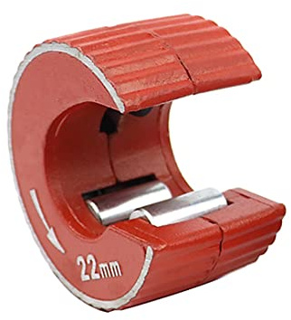 Mini taglierina rotonda del tubo, in lega di zinco idraulico strumento di taglio, in rame di alluminio tubo del PVC strumento di taglio della fetta, rosso, 22mm