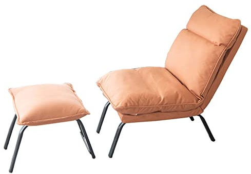 YSUEFIJO Sonnenliege Liegestuhl Klappbar, Klappbar Gartenliege, Gartenstuhl Modern, Relaxliege Balkon, Relaxliege für Mittagspause, Gepolstert für Super Komfort, für Patio Strand Pool