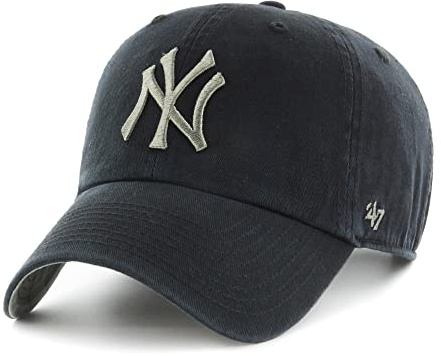 '47 New York Yankees Black MLB Ballpark Camo Clean Up Cap