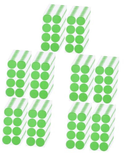 STOBOK 5 Sets Runde Punktaufkleber Selbstklebende Punktaufkleber in Mehreren Farben Aufkleberpunkte Passend Für Die Heimorganisation 20 Blätter * 5