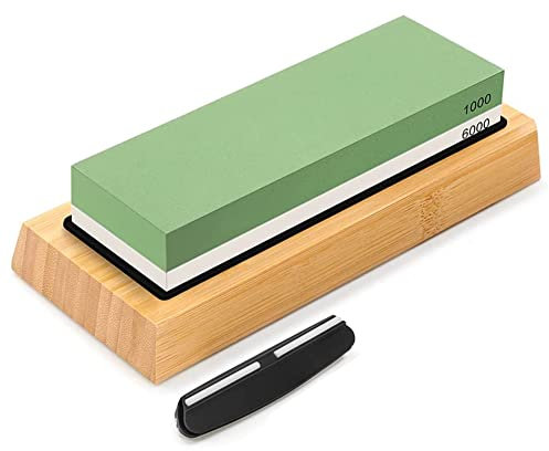 Kliplinc Cuchillo de Piedra de afilar 2 en 1 de Doble Cara, con 1000/6000