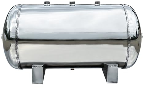 5L 10L 20L 30L 40L 50L Depósito horizontal de almacenamiento de aire Contenedores de Aire Portátiles de Alta Presión para Compresor, Depósitos Industriales de Aire(50L/13.2Gal(70x32x38cm/27.5x12.6x15i