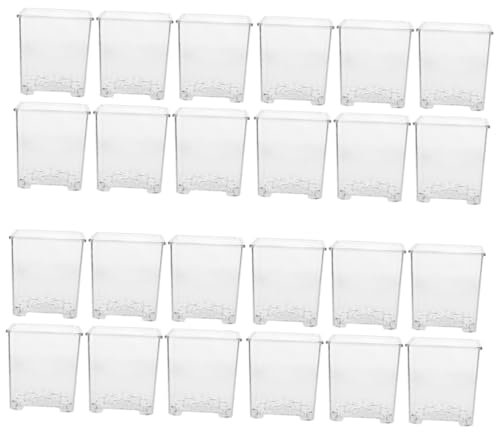 Mipcase Pièces Pots D'Orchidées en Plastique Pots De Semis s D'Orchidées s pour Plantes s avec Trous De Drainage s De Fleurs Transparents Jardinières ées De
