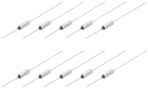 QUARKZMAN 10 Stück Metall Temperatur Sicherung RY152 152 °C 305.6 °F 15A 250V Abschalt Temperatursicherung für Motor Transformator Elektrische Industrielle Haushaltsgeräte