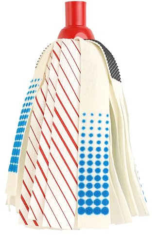 MAYA Fregona MAX 4. Limpieza Profunda con 4 Tipos de Fibra. Alta Absorción, Secado Rápido, Red Antimanchas y Microfibra con Relieve. para la Suciedad Más Pequeña.