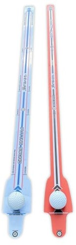 EyeLine Golf Putting Sword – Start Line Putting Trainer – Golf Putting Training Aid Improves Aim, Alignment & Stroke – Works with EyeLine Golf Putting Mirrors (Pair (Red and Blue Swords))