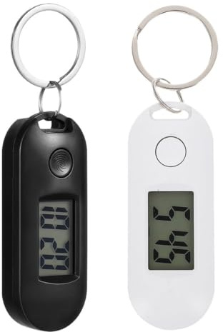 FRCOLOR 2pcs Digital Keychain Watch Silent Hanging Electronic Watch for Students Lightweight Pocket-Watch Keychain for Exams and Daily Use Backpack Accessory