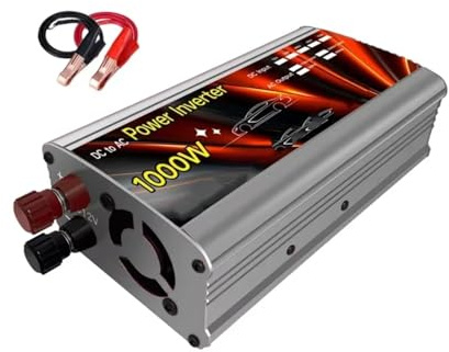 Convertidor Inversor Solar 12 V A 220 V 500 W 1000 W 1500 W Y 2000 W Transformador Voltaje Portátil Cargador Automático Convertidor Corriente Inversor para Coche(1000W 12V)
