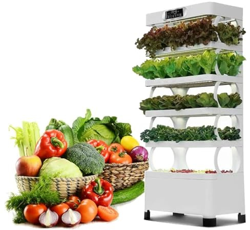 Torre De Sistema De Cultivo Hidropónico, Jardín De Hierbas Interior, Cultivo Sin Tierra, Ahorro De Energía, Humidificación Y Liberación De Oxígeno, Control Inteligente De La Luz, Para Cocina Doméstica