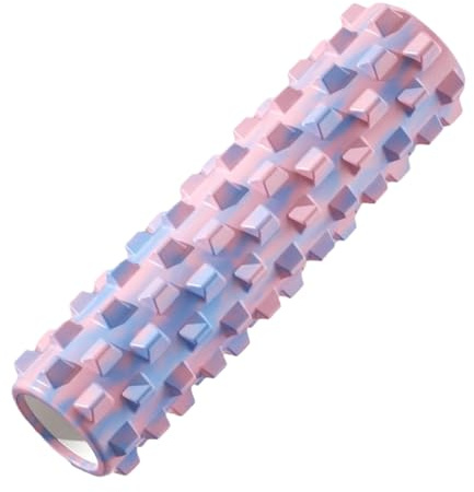 Textured Foam Roller - Deep Relief Fitness Massager Stick | Muskelwiederherstellung für Yoga, Pilates, Aufwärmen, Rücken, Reisen und tägliche Bewegung-Ergonomische Design Männer Frauen