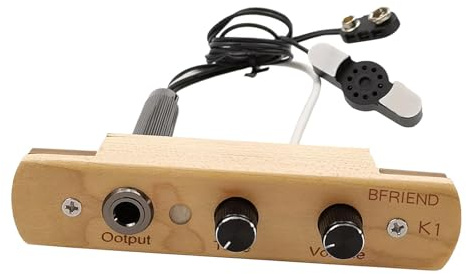 Fenteer Cajon Drum Schallloch-Tonabnehmer Cajon Drum Pickup Hochleistungs-Ersatzzubehör Percussion-Instrumente Teil für Live