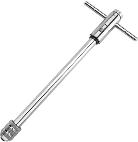 Gasea Adjustable Ratchet Tap Wrench Ratcheting T-Handle Holder | M3-M8 Thread Taps T-Handle Spanner Hand Screw Tap Wrenches for Machinist Repair