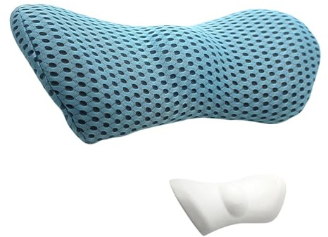 Cojín lumbar curvado para asientos de oficina y coche, con fundas lavables para mejorar la comodidad de la silla de oficina