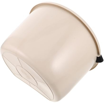 Abaodam Seau à Engrais Manuel Multifonction en Plastique Blanc 10 Kg Seau de Récolte de Fruits Ergonomique Applicateur D’Engrais Portatif pour Jardinage et Cueillette des Fraises