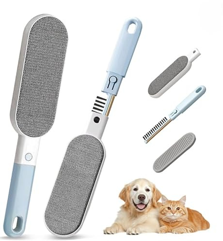 4-in-1 Multifunctional Lint Brush, Reusable Pet Hair Remover with Double-Sided Design, Efficient Lint & Fur Remover for Clothes, Furniture, Sofa, Carpet – Perfect for Pet Owners