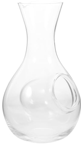 VICASKY Carafe en Verre à Saké 400ml Poche de Glace pour Maintien Température, Distributrice Polyvalente de Vin pour Fêtes Formelles et Célébrations