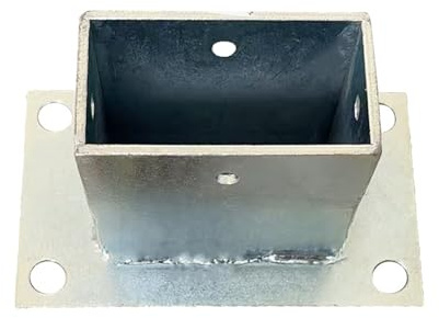 Deck Post Bracket for Pergola, Gazebo, Porch Railing & Decking - Sturdy Galvanized Anchor Kit