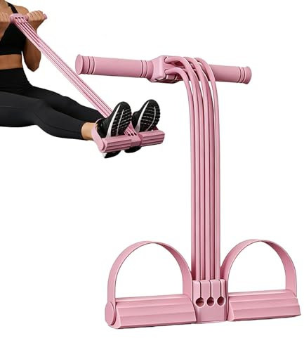 Fascia elastica per pedali con maniglie,Attrezzo da palestra domestica per allenamento - Fascia per stretching gambe con impugnature,per Gambe, Addominali, Braccia, Vita, Uomo, Ragazzi, Principianti,