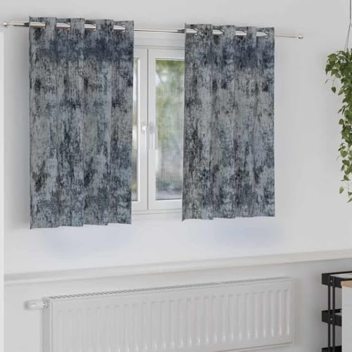 sephironlbb Tende in velluto con tende, 2 pezzi, grigio argento, 140 x 140 cm, vellutate, oscuranti, termiche, per soggiorno, camera da letto, ufficio, con protezione dal freddo, dal calore e dal
