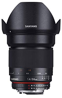 Samyang 24/1,4 Objektiv DSLR Sony E manueller Fokus Fotoobjektiv, Weitwinkelobjektiv schwarz