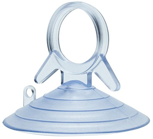 GiftWrap Etc. Clear Plastic Suction Cups with Loops - 4.5 cm (1.75 in) Wide, Set of 10