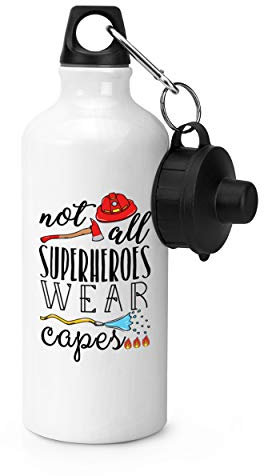 Gift Base Feuerwehrmann Nicht Alle Superhelden Tragen Capes Sport Flasche