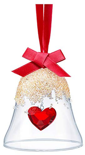 Swarovski Weihnachtsglocke Herz Ornament, Kristall, Mehrfarbig, 8.7