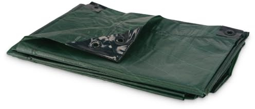 Alfa Abdeckplane 3 x 4 m 120 g/m² wasserdicht UV-beständig reißfest | Profi Qualität – Extrem reißfeste, wasserdichte und UV-beständige Abdeckplane mit 5 Jahren Produktgarantie.