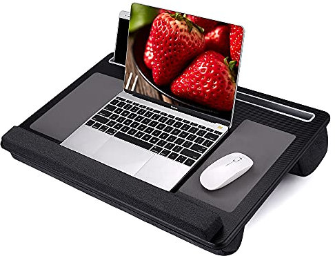 Laptop Desk -Schreibtisch mit Maus und Handgelenk-Pad für Notebook, MacBook, Tablet, Bett, Sofa, Arbeiten, Schreibe